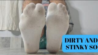 Dirty and stinky socks