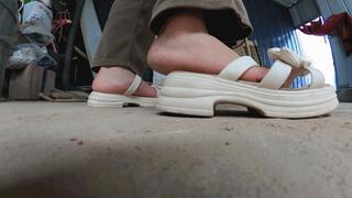 giantess anna smelly shoes smelly feet POV shattered