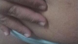 Belly button play in slow motion