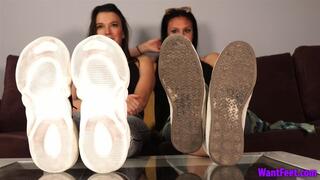 Sisters Sneaker Removal - Shoe Fetish - HD MP4