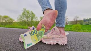 Money Under My Glittery Buffalo Clogs