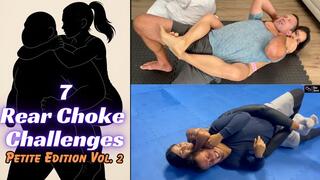 Rear Naked Choke and Body Scissor Combo Compilation Volume 2 - 7 Petite Girls Taking Down Larger Men