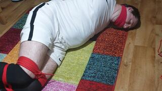 Miss M and her bound and gagged footballer