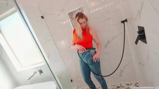 Jeans Shower with Ariel