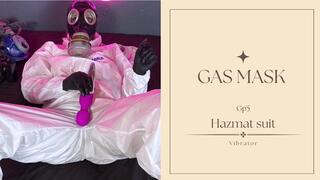 vibrator, gasmask gp5 and hazmat suit