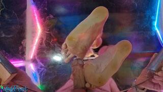 Tim Cock Trampling On The Glass Table HD Part 1