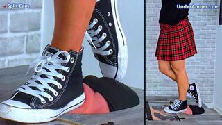 Face Trampling & Deep Throat Gagging In My Converse All Stars - 162 - Split Cam - Worship Trample Trampling Facebusting Stomping Trainers Crushing