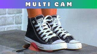 Face Trampling & Deep Throat Gagging In My Converse All Stars - 162 - Multi Cam - Worship Trample Trampling Facebusting Stomping Trainers Crushing