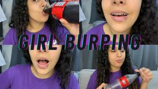GIRL BURPING