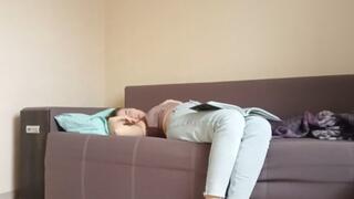 Dominant snoring, puffy beautiful girl part2