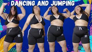 Dancing and jumping