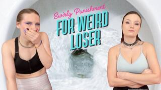 Swirly Punishment for Weird Loser in Girls Gym Bathroom - Humiliation Dirty Talk