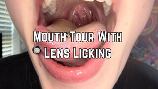 Phoenix Bates' Mouth Tour With Lens Licking And Kissing 1080p - Mouth Fetish - Extreme Close Ups - Uvula - Tongue