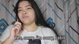 I had a coughing fit in the middle of the call