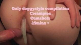 Doggystyle and Cum Compilation! Try Not to Cum