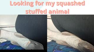 Crushing a stuffed toy with my big ass