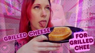 Cheebeezkneez Gobbles A Grilled Cheese - Food - Mukbang - Sandwich - Eating