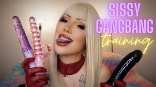 Sissy gangbang training