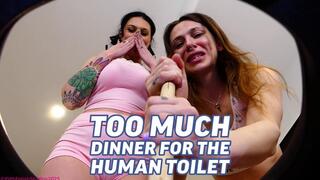 Too Much Dinner For The Human Toilet - Princess Honey And Goddess Green (HD1080p)