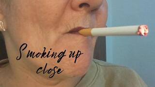 Smoking up close