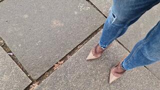 Posing and Dipping with High Heels and Nylonfeet HD mp4 1920x1080