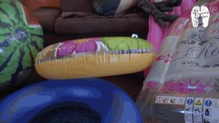 Inflatables under heeled Boots