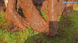 MudBath 2: Amber & Lucy's Dirty Foot Party - 165 - Muddy Filthy Feet Bare Mud Smelly Stinky Fetish Trample Trampling