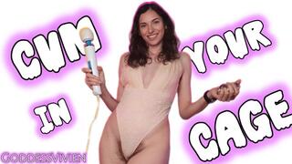 Cum in your Cage Sissy Edging Task