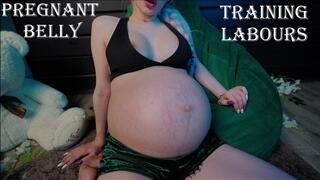 Training labours & pregnant belly
