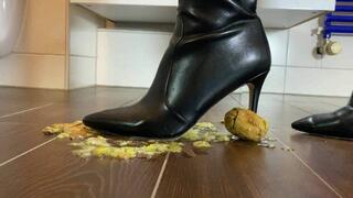 crush kiwi with boots