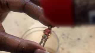 I bony giantess finally taste and destroys the Karen she captured spitting