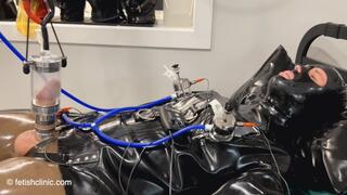 E-Stim Cock Milking with E-Stim Nipple Cylinder Pulsation + Coming Hard!