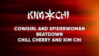 CowGirl and SpiderWoman Beat Down with Chill Cherry and KimChi
