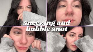 Sneezing Cutie Needs a Tissue