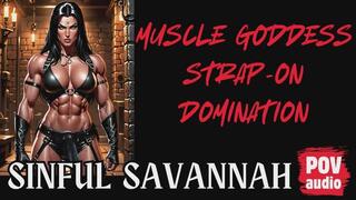 Muscle Goddess Strap-On Domination