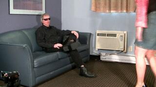 The secretary licks feet, part 1