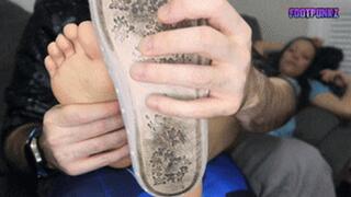 Classic Tickling Clip - Ava's Tiny Feet Tickled and Worshipped