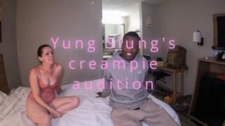 Yung Slung gets his first rimjob and then creampies, and Older woman