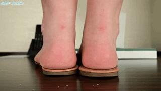 Aspen sticky worn sandals, UNAWARE GIANTESS trouble! Pt 2 - MOV