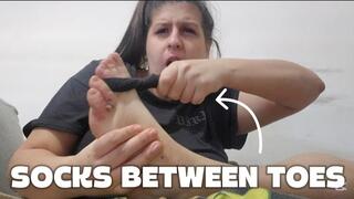 Itchy Toes Relief with a Sock Between My Toes
