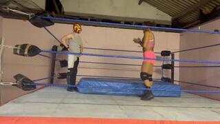 Mixed wrestling training Piledrivers
