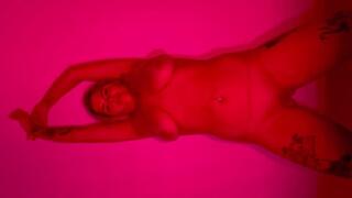Anna Rain Striptease in Red light