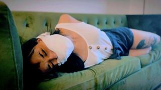 Ditria Falls Prey To A Home Intrusion & Can’t Escape The Ropes & Gag (4K) - Ditria Rose - home invasion, romper, barefoot, rope bondage, mouth stuffing, otm gag