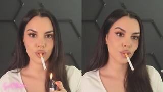 Creamy white nose exhales and residual smoke | Sweet Maria