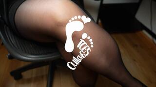 Teasing JOI in nylons and flats