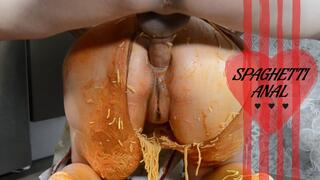 A MESSY spaghetti ANAL FUCK