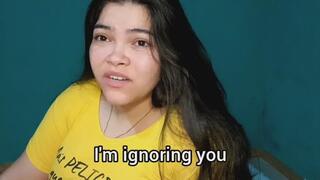 You are so boring that I ignore you and even yawn