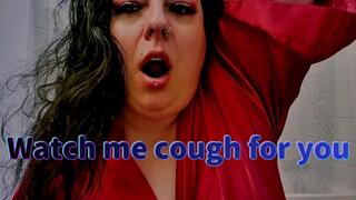 Red Satin Goddess Hacks Up a Storm: Watch Glam Malory & her Smoker’s Cough