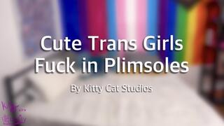 Cute Trans Girls Fuck in Plimsoles