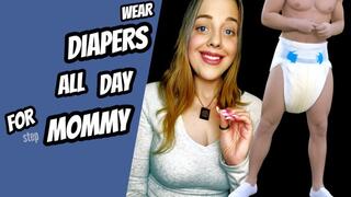 In Diapers All Day For Step-Mommy ABDL Diaper Humiliation